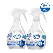 [후후맘] 페브리즈 항균플러스 깨끗한향 섬유탈취제 370ml, 2개