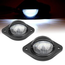 여행트레일러 자전거수레 미니벨로짐받이 애견 오토바이 12V LED 번호판 라이트 ABS 오토바이 RV 캐러밴, 한개옵션0