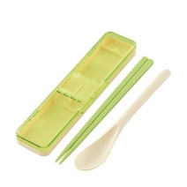 마르셰 소음방지 도시락 수저세트 18cm, 아보카도