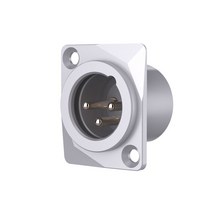 Monosaudio-SM3/SF3 순수 구리 XLR 암수 소켓 3 핀 패널 장착 섀시 사각형 모양 오디오/비디오 마이크/마이, 02 SM3R rhodium plated