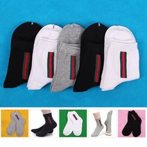[빅토] 여자 케쥬얼양말(세로띠), 세로띠(흰)