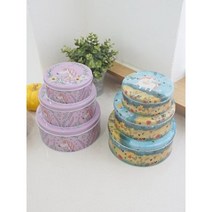 사탕보관 유니콘그림 원형 틴박스 3pset 비밀함 악세서리함 틴케이스 머리끈통 편지함, 1개, 핑크