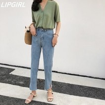 립걸베로나 언발컷팅 데님팬츠