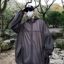 집업후드래쉬가드 2023 여름 남성 빅사이즈 커플 매니쉬 코트 경량 투기 피부 옷 J515P65 4994736034