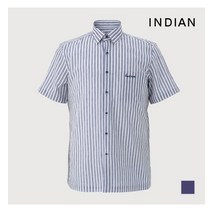 인디안 INDIAN 더블 스트라이프 프린트 반팔셔츠_MITNSYM3441