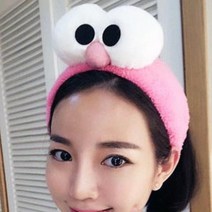 큐티 극세사 세안밴드 세면밴드 샤워 메이크업 세수 세안밴드 파자마 세안헤어밴드 머리띠쇼핑몰, 1왕눈이세안밴드-아동