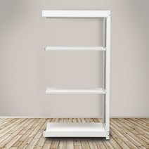 영진앵글 철제선반 경량랙 4단 무볼트 조립식 앵글 철제 선반, 1200X450, 4단(연결형), 높이1800