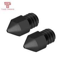 3D 프린터부품 프린터 부품 MK7 MK8 스틸 몰드 슈퍼 하드 노즐 m6 나사산 부식 방지 175mm Ender 3 CR10 PRO 용, 0.6mm+2pcs