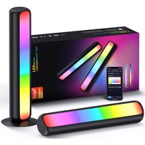 ONELUNAR RGB 조명 게이밍 조명 컴퓨터방 꾸미기 PC방 소리반응 LED 모니터 무드등 감성 라이트, OLNRGBL01, 블랙