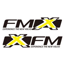 볼보 트럭 로고 스티커 FMX 대형 차량 데칼 스티커, 검정