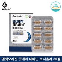 L테아닌 스트레스엔 테아닌 홍경천 추출물 스트레스 영양제 로사빈 엔젯오리진 굿데이 엘 테아닌 마그네슘 로디올라 30정