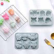 실리콘몰드 - 부엉이 6구