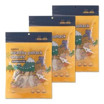 펫리셔스 강아지간식 수제황태 생생쫄깃 저염황태, 생생황태3P, 3개