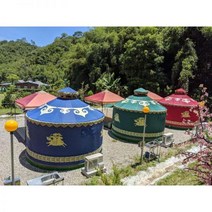 몽골게르 몽골텐트 게르 몽골 감성 캠핑 대형 102447, 직경 4m의 새로운 업그레이드된 변색되지 않는 캔버스