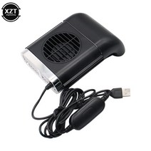 미니온풍기 5V 자동차 뒷좌석 미니 USB 팬 접이식 무소음 3 등급 풍속 조절 가능 목 쿨러 공기 냉각 속도, 01 Black