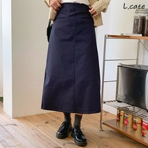 엘케이트 여성 스커트 LRK497 뒷밴딩 A라인 롱 치마
