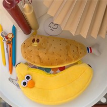 신학기 귀여운 필통 새학기 연필 수납 봉제 파우치 인형 식빵 바나나 기본 심플 대용량 복어 볼펜 패브릭