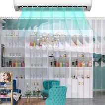 방풍비닐커튼 업소용 외부공기차단 PVC 황사 미세먼지 보냉 보온 바람막이, 완전투명무지(2T), 가로0.5M, 세로2M, 1개
