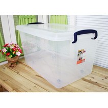 꼬미꼬모 바퀴달린 투명 리빙박스 50L, 르다비디앙 본상품선택