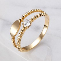 골드앤 18K 일립스 반지