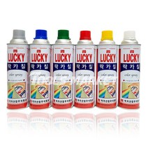 럭키 산업현장 가정 락카스프레이 420ml 전색상, 나무색