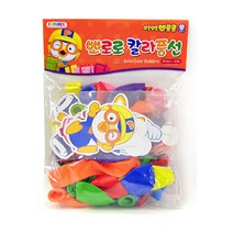 아이코닉스 뽀로로 칼라 풍선 (30입), 30개, 혼합색상