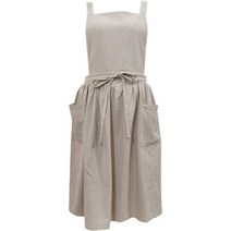 Women Girls Vintage Apron Gardening Works Cross Back Pinae Dress, One Size, One Size