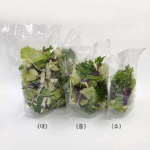 무지스탠드 샐러드 봉투 3종 - 100장, 샐러드(대)260x260(M50)-100장