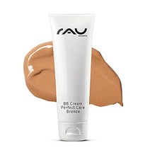 RAU Cosmetics BB 크림 퍼펙트 케어 브론즈 건성 불순물 중성 피부 75 ml - 메이크업 케어 자외선 차단 - 아연 비타민 E 아몬드 오일 판테놀 포도씨 BB크림
