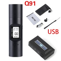 정확한 음주 측정기HT-611 테스터 빠른 응답 전문 LCD 디지털 디스플레이 알코올 감지기 음주 운전용측정, 02 Q91