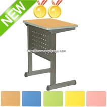 HS1인용브레인타공4 학원용책상 학생용 연수용 학교 학습용 교육 공부방 교실 수강용 강의실, 노랑