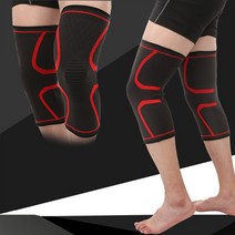 무릎보호대 관절 무릅 등산용아대 축구 헬스 배드민턴, 두루미@_무릎보호대 남 레드_@@