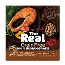 하림펫푸드 어덜트 더리얼 그레인프리 오븐베이크드 강아지사료, 생선, 1kg, 1개