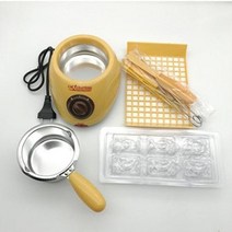 초콜릿중탕기 초콜릿분수 2구 1구 가정용 미니 홈전기 초콜릿 분수 퐁듀 가수 용융 냄비 옐로우 핑크 녹는, 01 yellow