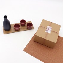 네모잡화 네모잡화 달소금 도자기도쿠리 체리블랙 주병 선물세트(4P) (6657622)