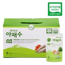 제주농장 유기농 야채수 100ml 30포, 4개, 3000ml