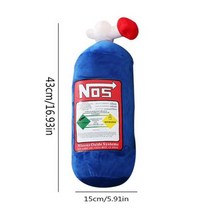 nos car pillow 자동차 목 베개 쿠션 목 베개 메모리 폼 자동차 장식 머리 등받이 목 휴식 소파 쿠션 플러시 장난감, L 사이즈 43x15cm, 협력사
