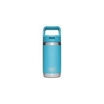 YETI 램블러 주니어 355ml(12온스) 물병 빨대 캡 캐니언 레드, Reef Blue