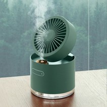 험피팬 D22 탁상용 미스트 선풍기, 핑크
