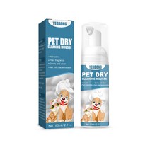 강아지 고양이 드라이룸 대형견 WooBong 강아지 및 개 진드기 프리 워시 샴푸 애완 동물 드라이 클리닝 무, 01 60ml   1pc