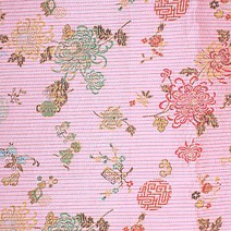 [동대문패션포인트] 3mm 누빔 양단 한복 원단, 연분홍(830)