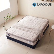바로크가구 비발디 여름 25cm 유로탑 독립스프링 침대 매트리스 K, 베이지