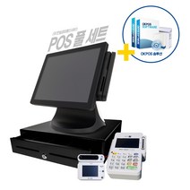 [한일정보] HIT-PLUS 포스기 식당 카페 포스 / 무약정 월사용료 없음, 세트 2번 [금전함 세트], 자가 설치[택배 발송]