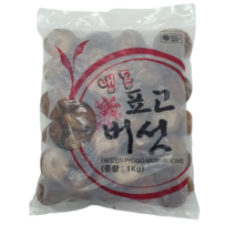 [얌얌마켓] 냉동 표고버섯 홀 원형 1kg (아이스박스 포함)