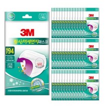 3M 이지핏 황사마스크 KF94 화이트, 40개입, 5개