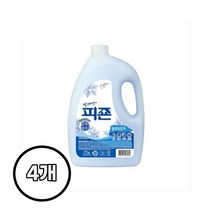 피죤 섬유유연제 블루비앙카 3100ml X 4개 수건 의류냄새제거 고농축 섬유향수