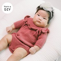 야나 [DIY패키지][니팅 포 올리브] 메리노 러플 롬퍼 & 드레스(+인쇄도안) 니팅포올리브 아기옷뜨기 유아옷만들기 대바늘뜨개 diy키트 대바늘 뜨개질, 메리노 6볼, 스틸 블루