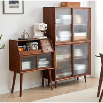 6종 수입가구 원목 빈티지카페장 컵보드장 홈카페수납장 고재 유리 찬장 그릇장 600 800