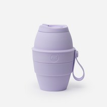푹컵 실리콘 접이식 텀블러 473ml (원톤), 라벤더