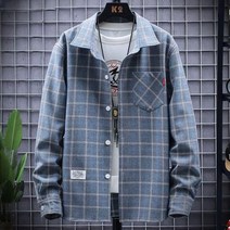 JC.MALLJC.MALL남성 봄여름 긴팔 캐주얼 셔츠 스트라이프 솔리드 체크 반팔 셔츠등산복 자켓 가죽자켓 남자자켓